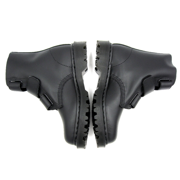 RARE Dr. Martens Coralia Women Black Velcro Combat Moto Boots SZ US7 - Picture 3 of 8